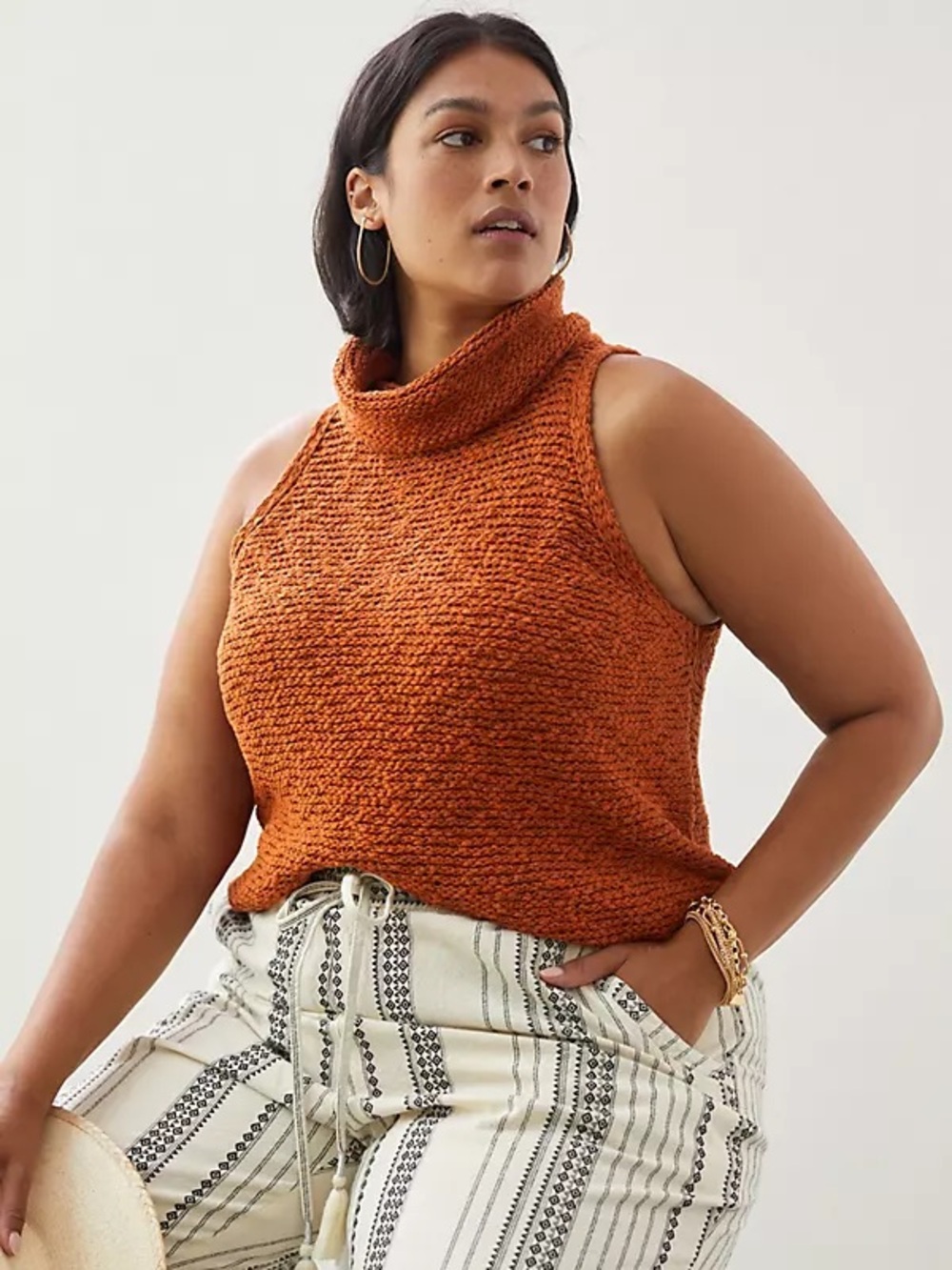 Anthropologie Pilcro Cowl Neck Sweater Tank